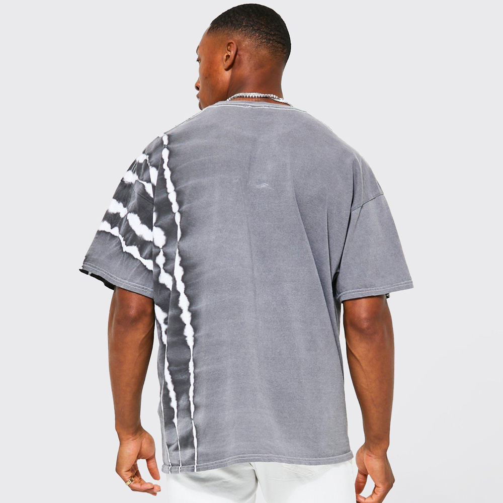 Oversized Washed Dove Graphic T-Shirt