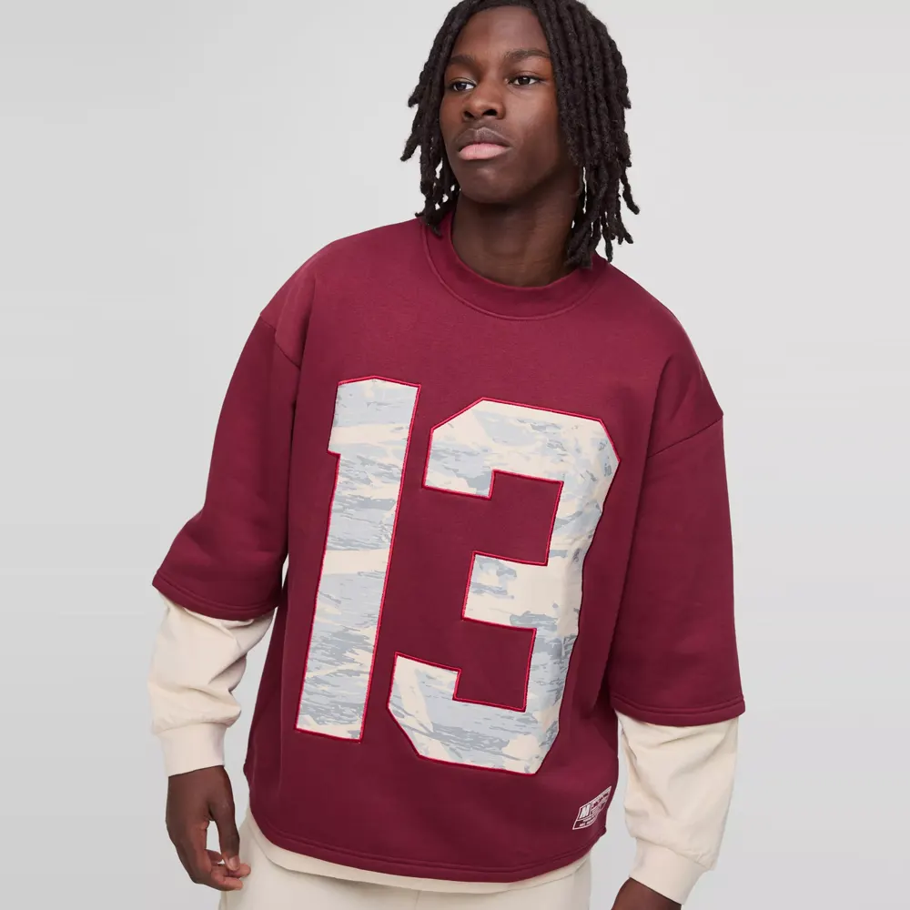 Oversized Boxy Exposed Seam Sweater