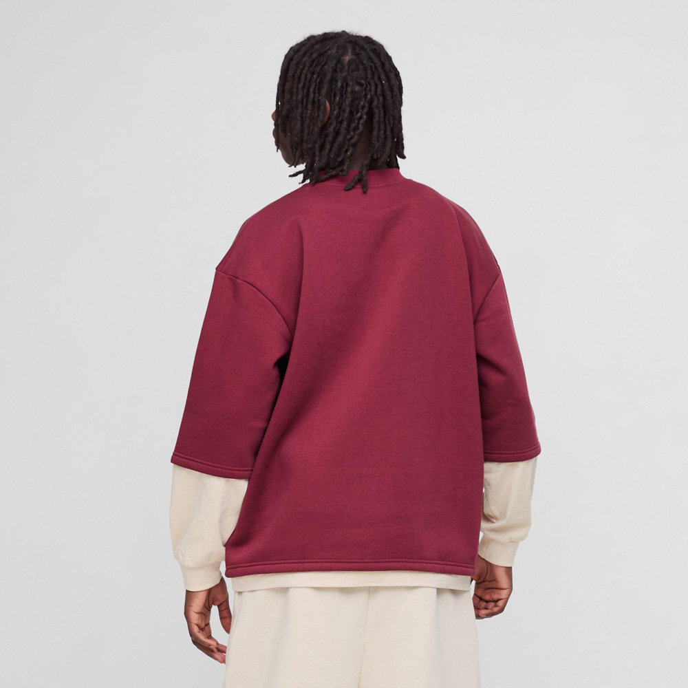 Oversized Boxy Exposed Seam Sweater