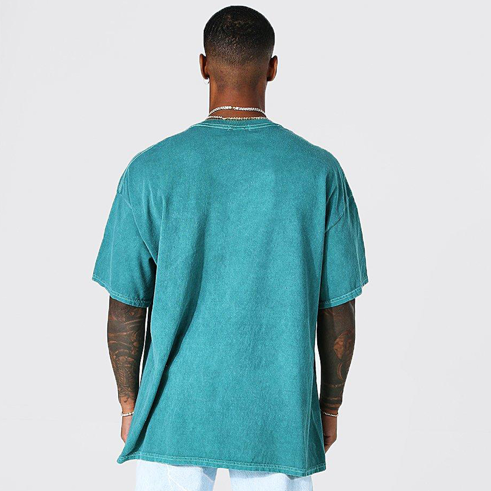 Oversized Floral Line Drawing Scuba T-shirt