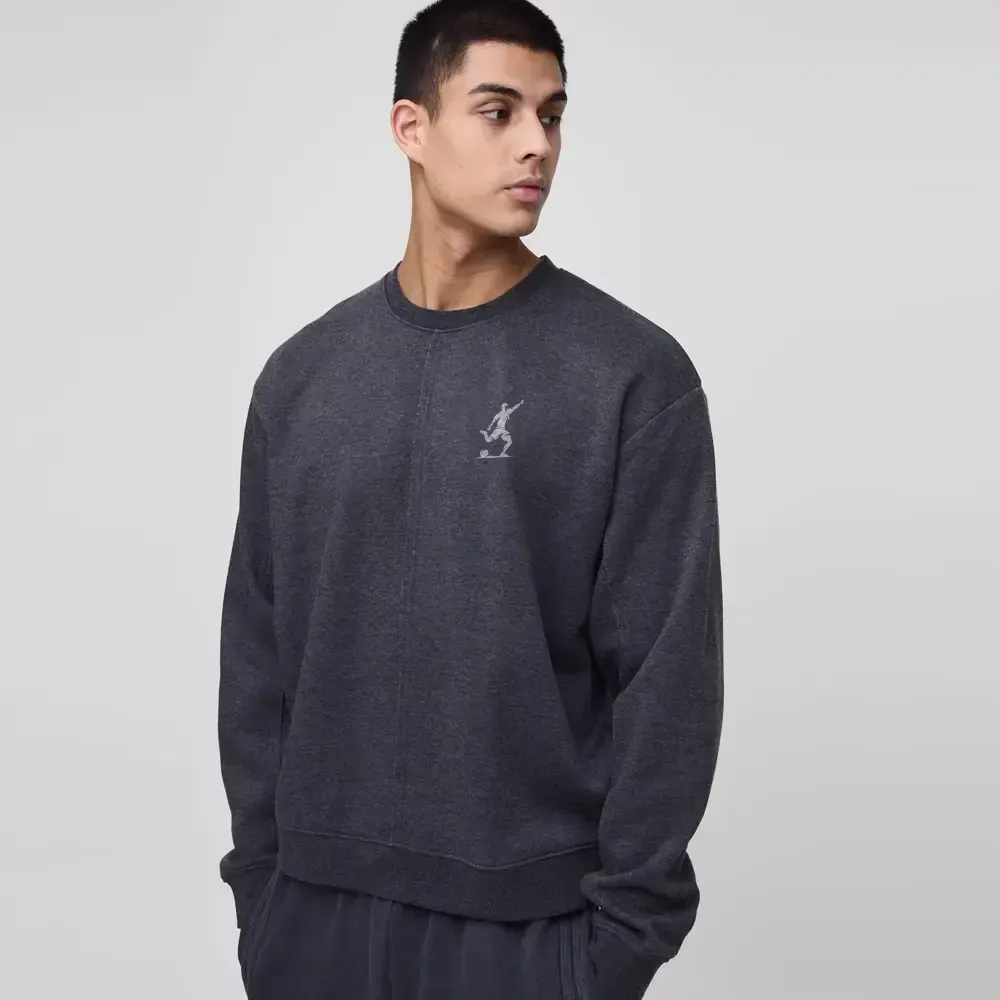 Oversized Disney Mickey Mouse Print Sweatshirt