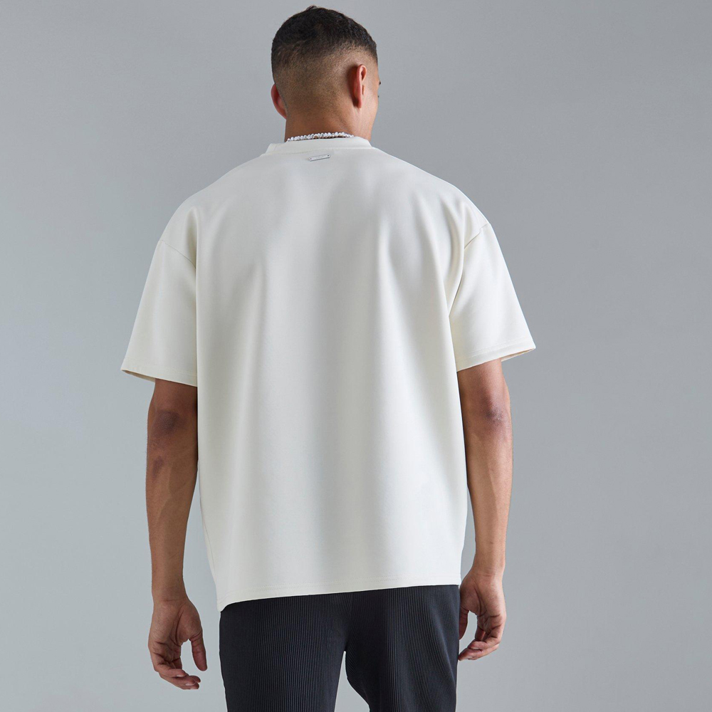 Oversized Marble Heart Graphic T-shirt