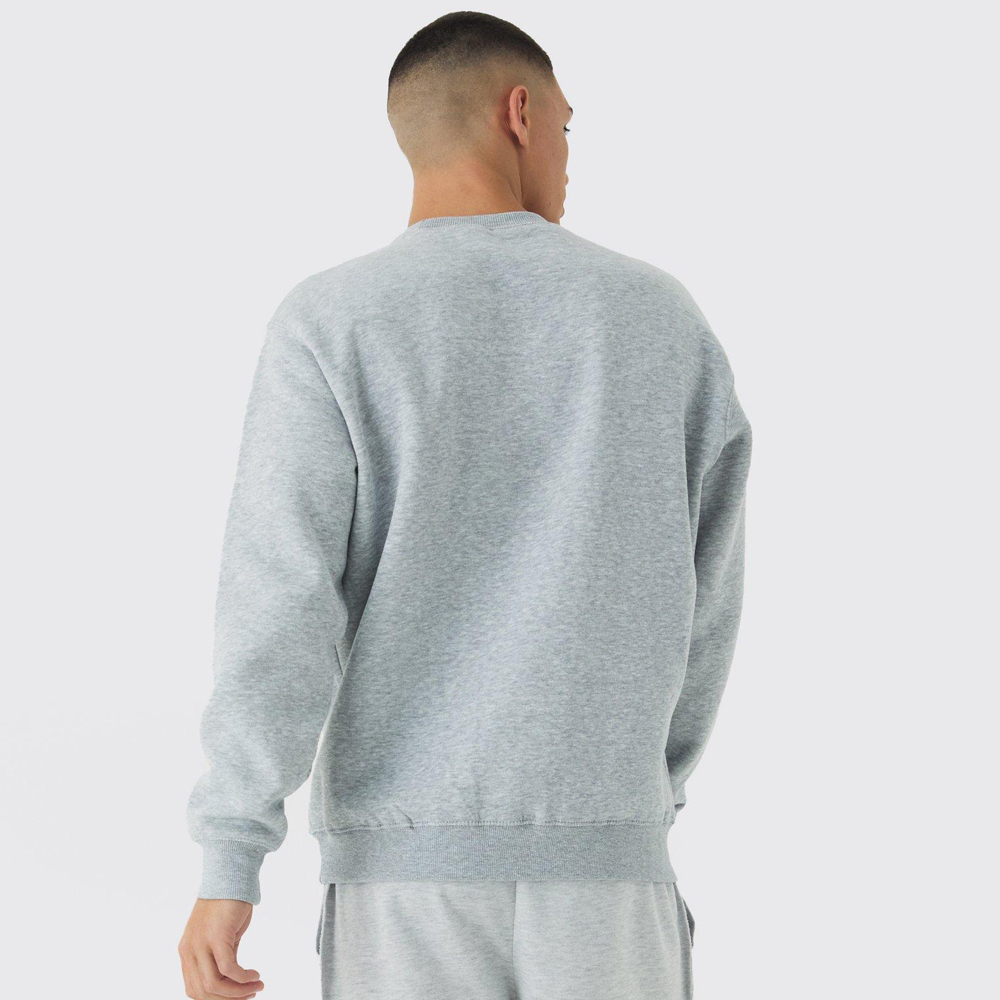 Oversized Man Colour Block Zip Funnel Neck Sweatshirt